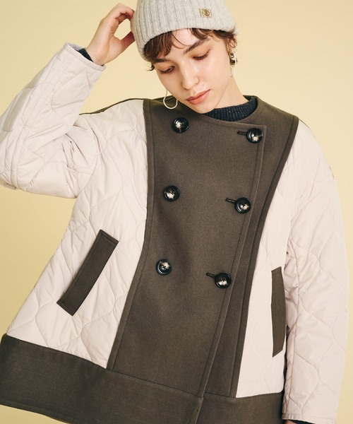 LANVIN en Bleu（ランバンオンブルー）の「メルトンコンビキルティング