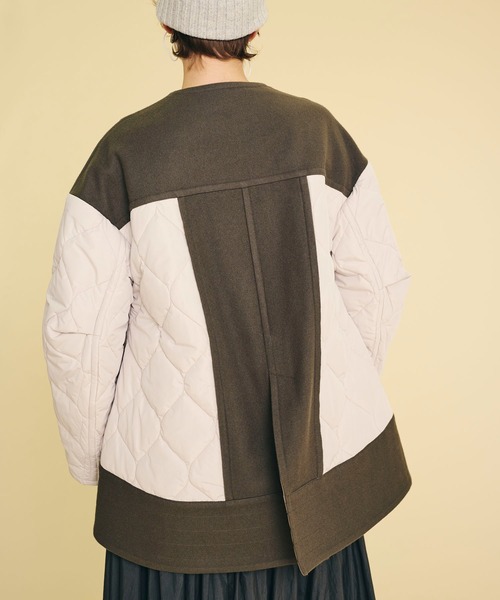 LANVIN en Bleu（ランバンオンブルー）の「メルトンコンビキルティング