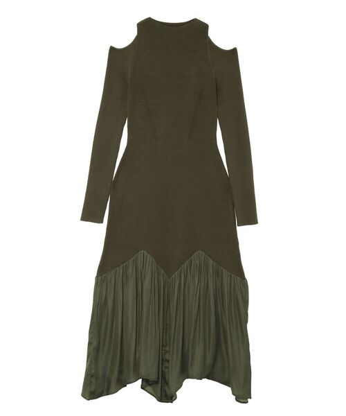 LAGUNAMOON（ラグナムーン）の「オープンショルダーニットワンピース（ワンピース・レディース・ブラック/カーキ/アイボリー・SMALL/MEDIUM）」の21枚目の写真