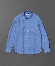 【ビームスの百名品】リネン カッタウェイ ワイドカラーシャツ