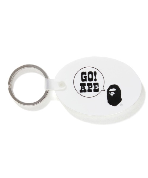 A BATHING APE(アベイシングエイプ)の「RUBBER KEYCHAIN M(キーホルダー・メンズ・ブラック/ホワイト/レッド/グリーン・FREE)」の1枚目の写真