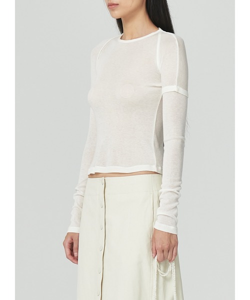LOW CLASSIC(ロウ クラシック)の「BOLERO SLEEVE TOP(Tシャツ/カットソー・レディース・ホワイト・S/M)」の4枚目の写真