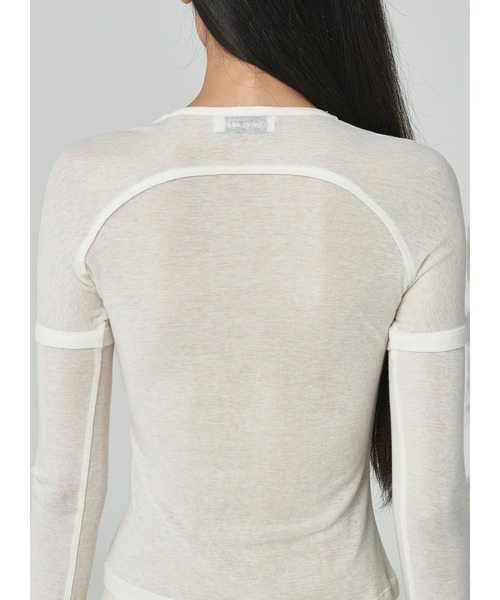 LOW CLASSIC(ロウ クラシック)の「BOLERO SLEEVE TOP(Tシャツ/カットソー・レディース・ホワイト・S/M)」の7枚目の写真