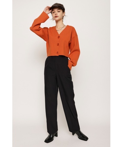 SLY(スライ)の「COLOR STRAIGHT PT カラー ストレート パンツ スラックス テーパード(スラックス・レディース・アイボリー/ライトピンク/ブラック・1/2)」の3枚目の写真