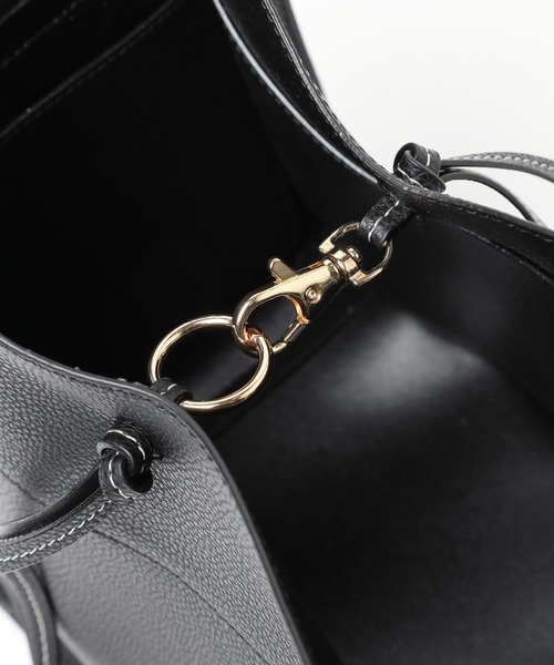Andemiu(アンデミュウ)の「【WEB限定】ノットハンドルトートミニ187061(ショルダーバッグ・レディース・ブラック/ベージュ・FREE)」の17枚目の写真