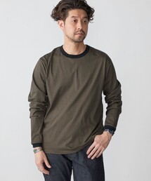 SHIPS | SHIPS: ALBINI オーガニックコットン マイクロボーダー Tシャツ(Tシャツ/カットソー)
