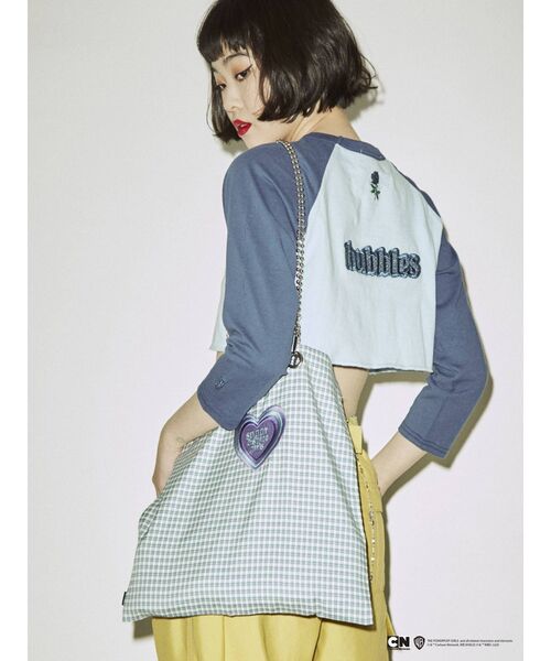 jouetie（ジュエティ）の「ThePowerpuffGirlsクロップドラグラン【コラボ/ショート丈】（Tシャツ/カットソー・レディース・グリーン/ブルー/ピンク/オフホワイト・MEDIUM）」の13枚目の写真