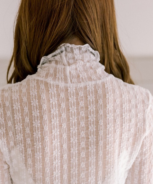 OLIVE des OLIVE（オリーブデオリーブ）の「レースくしゅくしゅインナー（Tシャツ/カットソー・レディース・ホワイト/オフホワイト・FREE）」の19枚目の写真