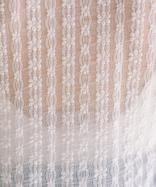 OLIVE des OLIVE（オリーブデオリーブ）の「レースくしゅくしゅインナー（Tシャツ/カットソー・レディース・ホワイト/オフホワイト・FREE）」の6枚目の写真