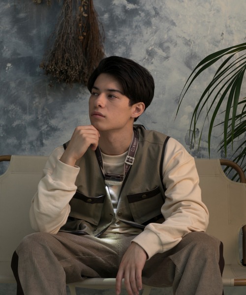 S'more（スモア）の「6POCKETS COTTON 100% VEST（ベスト・メンズ・ホワイト/ブラウン/ベージュ・SMALL/X-LARGE/MEDIUM/LARGE）」の10枚目の写真