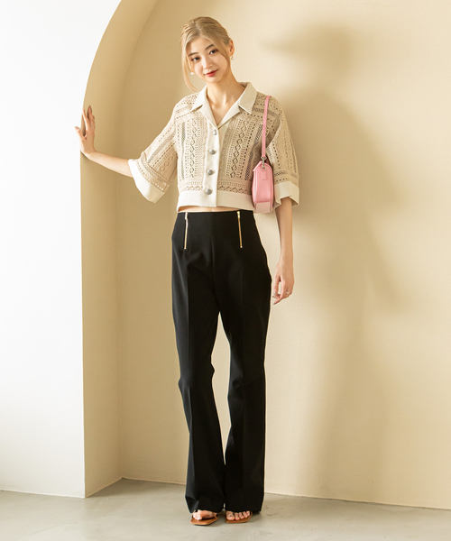 U by SPICK&SPAN（ユーバイスピックアンドスパン）の「ビスケットレース シャツ（シャツ/ブラウス・レディース・ブラック/ホワイト/キャメル・FREE）」の13枚目の写真