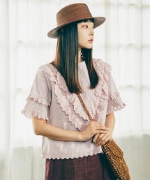 the case（ザケース）の「[J VINEYARD]LACE SHORT BLOUSE（シャツ/ブラウス）」