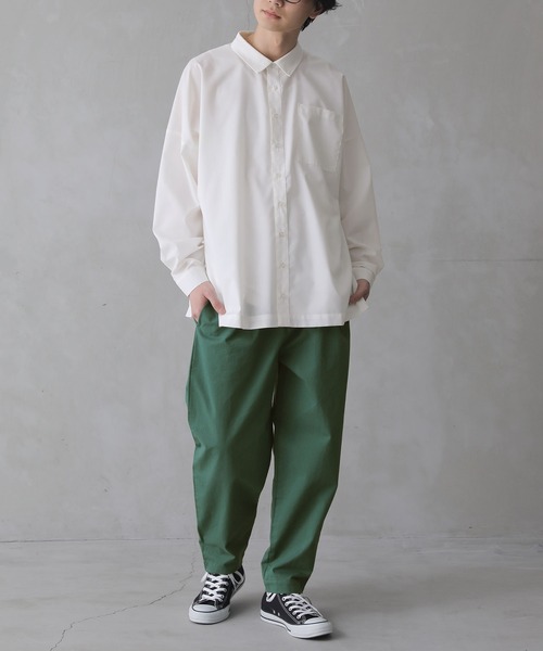 n'OrLABEL（ノアールレーベル）の「『レギュラーカラーシンプルシャツ』（シャツ/ブラウス・メンズ・ライトベージュ/ブラック/オフホワイト・2/3）」の6枚目の写真