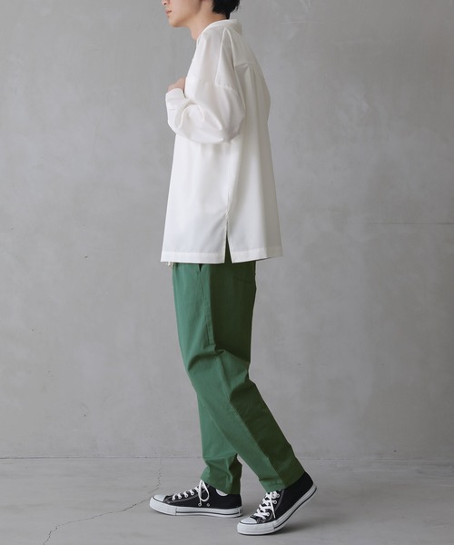 n'OrLABEL（ノアールレーベル）の「『レギュラーカラーシンプルシャツ』（シャツ/ブラウス・メンズ・ライトベージュ/ブラック/オフホワイト・2/3）」の7枚目の写真