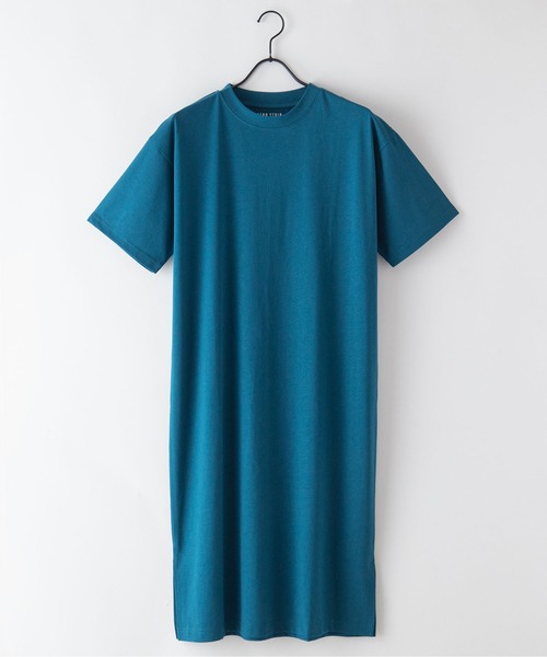 JEANS MATE(ジーンズメイト)の「汗染みの目立ちにくいTシャツ ZEROSTAIN ゼロステイン 撥水性 UVカット Tシャツワンピース(ワンピース・レディース・ダークベージュ/ダークブルー/ホワイト/ピンク系その他/ブラック/グレー・MEDIUM/LARGE)」の5枚目の写真