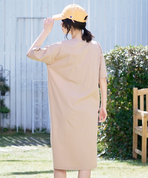 JEANS MATE(ジーンズメイト)の「汗染みの目立ちにくいTシャツ ZEROSTAIN ゼロステイン 撥水性 UVカット Tシャツワンピース(ワンピース・レディース・ダークベージュ/ダークブルー/ホワイト/ピンク系その他/ブラック/グレー・MEDIUM/LARGE)」の17枚目の写真