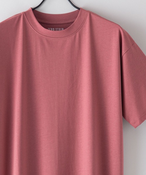 JEANS MATE(ジーンズメイト)の「汗染みの目立ちにくいTシャツ ZEROSTAIN ゼロステイン 撥水性 UVカット Tシャツワンピース(ワンピース・レディース・ダークベージュ/ダークブルー/ホワイト/ピンク系その他/ブラック/グレー・MEDIUM/LARGE)」の10枚目の写真