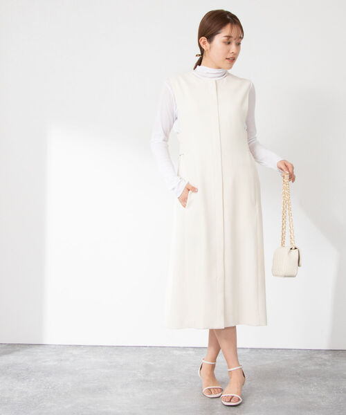 NOLLEY’S（ノーリーズ）の「シアーハイネックプルオーバーカットソー（Tシャツ/カットソー・レディース・グリーン/オフホワイト/イエロー・38）」の15枚目の写真