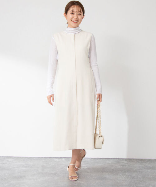 NOLLEY’S（ノーリーズ）の「シアーハイネックプルオーバーカットソー（Tシャツ/カットソー・レディース・グリーン/オフホワイト/イエロー・38）」の16枚目の写真