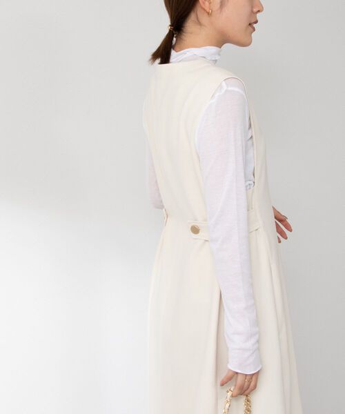 NOLLEY’S（ノーリーズ）の「シアーハイネックプルオーバーカットソー（Tシャツ/カットソー・レディース・グリーン/オフホワイト/イエロー・38）」の18枚目の写真