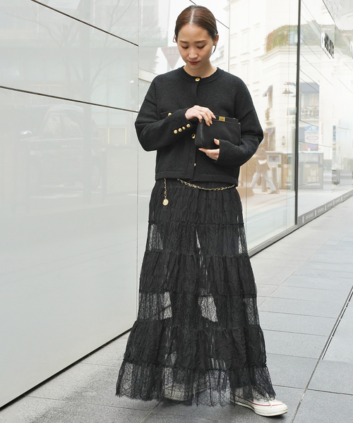 Deuxieme Classe（ドゥーズィエムクラス）の「チェーン ベルト（ベルト・レディース・ブラック・FREE）」の3枚目の写真