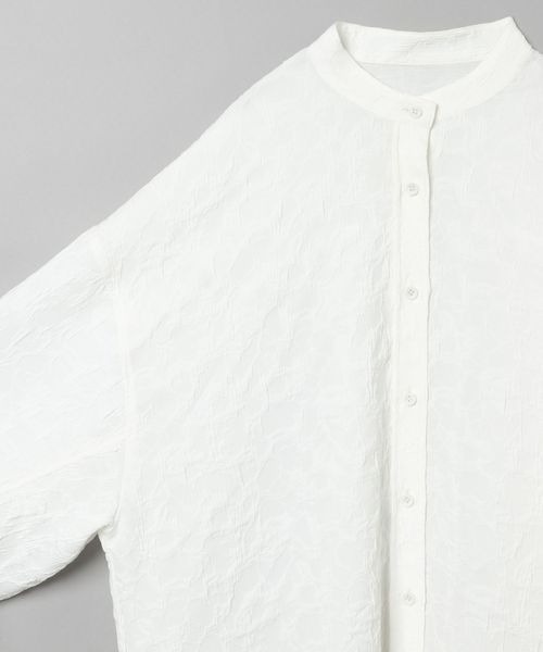 JEANASIS（ジーナシス）の「ジャガードバルーンスリーブシャツ/194406（シャツ/ブラウス・レディース・ブラック/ホワイト/ダークブルー・FREE）」の15枚目の写真