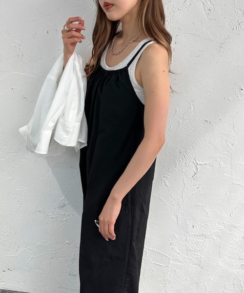 apres jour mignon（アプレジュールミニョン）の「ナイロンサロペット【ZOZOTOWN限定アイテム】（サロペット/オーバーオール・レディース・カーキ/ブラック・SMALL/MEDIUM/X-LARGE）」の8枚目の写真