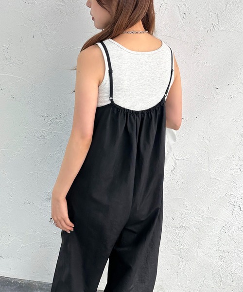 apres jour mignon（アプレジュールミニョン）の「ナイロンサロペット【ZOZOTOWN限定アイテム】（サロペット/オーバーオール・レディース・カーキ/ブラック・SMALL/MEDIUM/X-LARGE）」の9枚目の写真