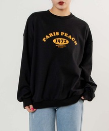 WOND/ARIS PEACHロゴスウェット