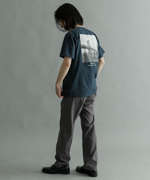 URBAN RESEARCH（アーバンリサーチ）の「filphies　MANHATTAN BRIDGE SHORT-SLEEVE T-SHIRTS（Tシャツ/カットソー・メンズ・ホワイト/オリーブ/ブルー系その他・MEDIUM/LARGE）」の9枚目の写真