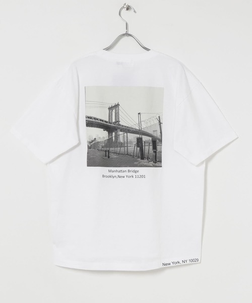 URBAN RESEARCH（アーバンリサーチ）の「filphies　MANHATTAN BRIDGE SHORT-SLEEVE T-SHIRTS（Tシャツ/カットソー・メンズ・ホワイト/オリーブ/ブルー系その他・MEDIUM/LARGE）」の14枚目の写真