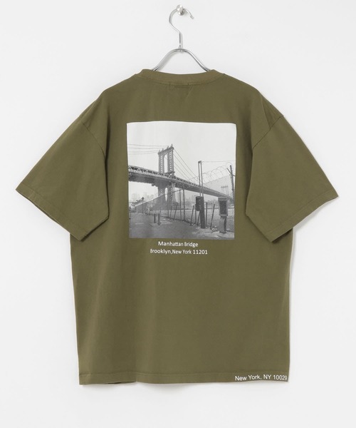 URBAN RESEARCH（アーバンリサーチ）の「filphies　MANHATTAN BRIDGE SHORT-SLEEVE T-SHIRTS（Tシャツ/カットソー・メンズ・ホワイト/オリーブ/ブルー系その他・MEDIUM/LARGE）」の17枚目の写真