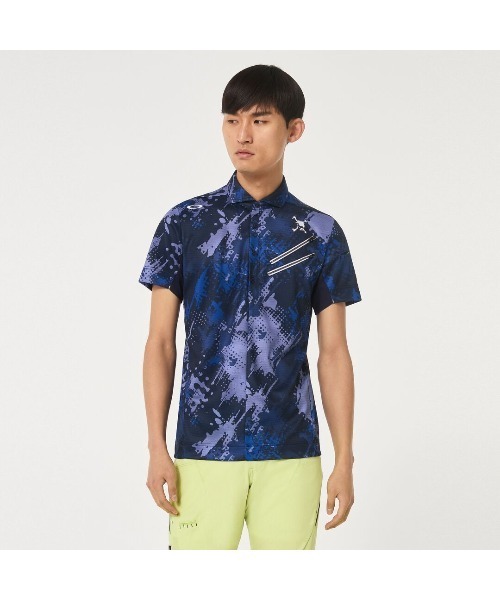 OAKLEY(オークリー)の「オークリー SKULL NOISY TONE SHIRT / ゴルフウェア/ポロシャツ / GOLF ゴルフ /OAKLEY(ポロシャツ・メンズ・ブルー系その他/ネイビー/ホワイト系その他/レッド・M/S/XL/L)」の12枚目の写真