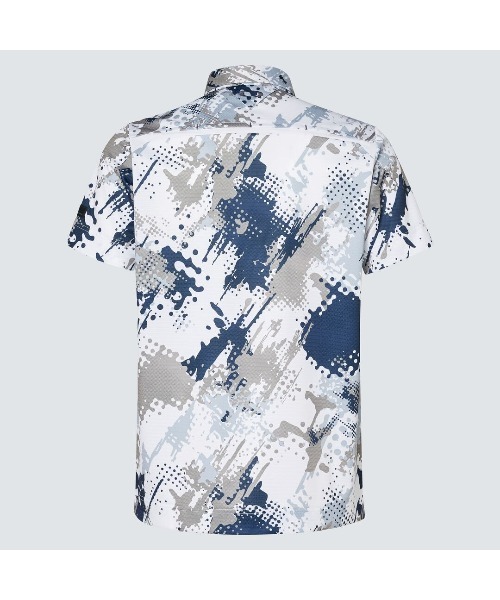 OAKLEY(オークリー)の「オークリー SKULL NOISY TONE SHIRT / ゴルフウェア/ポロシャツ / GOLF ゴルフ /OAKLEY(ポロシャツ・メンズ・ブルー系その他/ネイビー/ホワイト系その他/レッド・M/S/XL/L)」の5枚目の写真