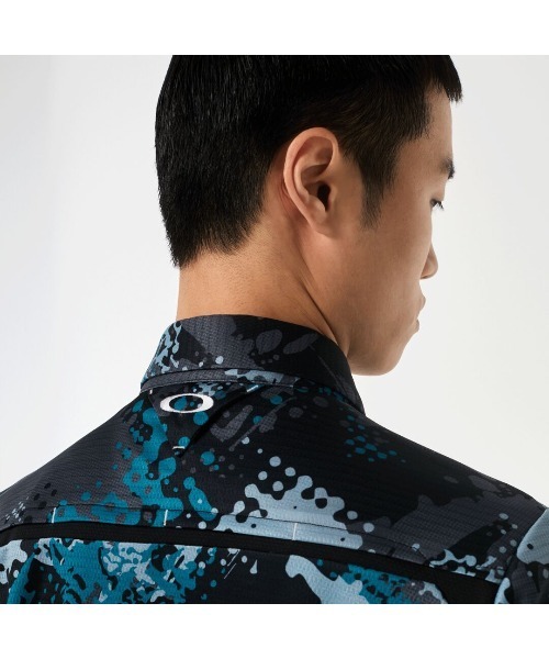 OAKLEY(オークリー)の「オークリー SKULL NOISY TONE SHIRT / ゴルフウェア/ポロシャツ / GOLF ゴルフ /OAKLEY(ポロシャツ・メンズ・ブルー系その他/ネイビー/ホワイト系その他/レッド・M/S/XL/L)」の15枚目の写真