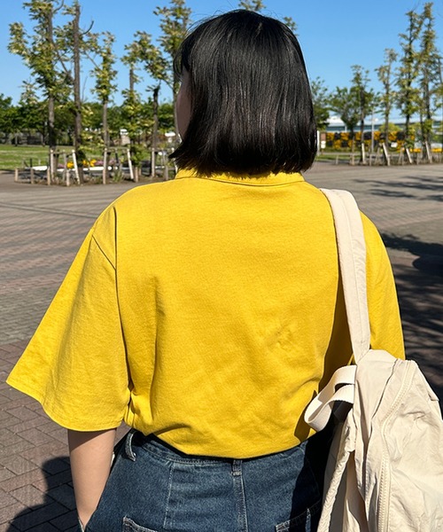 kutir(クティール)の「刺繍ロゴハーフジップポロTシャツ(Tシャツ/カットソー・レディース・オートミール/イエロー/アイボリー/チャコールグレー・FREE)」の21枚目の写真