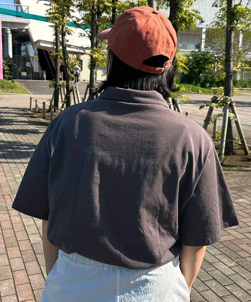 kutir(クティール)の「刺繍ロゴハーフジップポロTシャツ(Tシャツ/カットソー・レディース・オートミール/イエロー/アイボリー/チャコールグレー・FREE)」の8枚目の写真