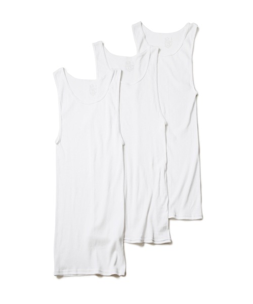 FRUIT OF THE LOOM（フルーツオブザルーム）の「【FRUIT OF THE LOOM/フルーツオブザルーム】3p A shirt 3枚パック タンクトップ（タンクトップ・メンズ・ホワイト・SMALL/MEDIUM/X-LARGE/LARGE）」の8枚目の写真