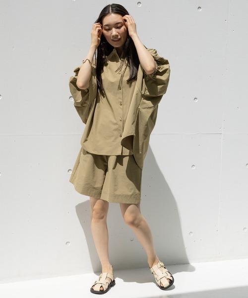 HEREIAM(ヘレイアム)の「【HERIEMA】接触冷感/クールマテリアルショートパンツ(その他パンツ・レディース・ブラック/ベージュ・MEDIUM/SMALL)」の8枚目の写真