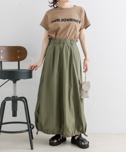 PUAL CE CIN（ピュアルセシン）の「【Du noir】カーゴバルーンスカート（スカート・レディース・ベージュ/カーキ・FREE）」の10枚目の写真