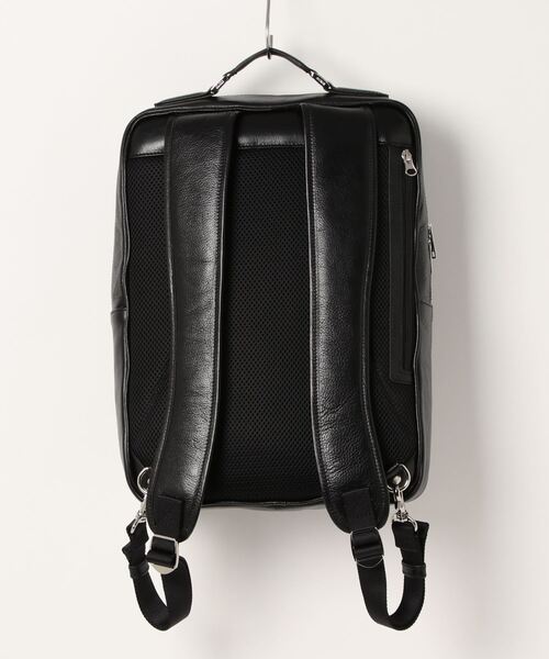 CROWDED CLOSET（クラウデッドクローゼット）の「【SEEKER(シーカー)】オイルレザー バックパック（バックパック/リュック・メンズ・ブラック・FREE）」の4枚目の写真