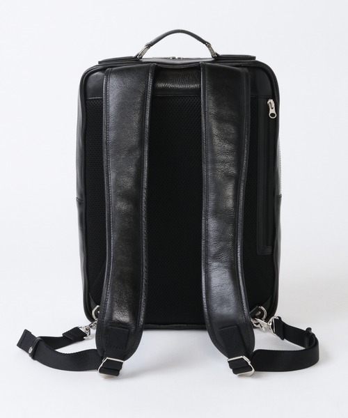 CROWDED CLOSET（クラウデッドクローゼット）の「【SEEKER(シーカー)】オイルレザー バックパック（バックパック/リュック・メンズ・ブラック・FREE）」の10枚目の写真