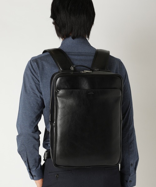 CROWDED CLOSET（クラウデッドクローゼット）の「【SEEKER(シーカー)】オイルレザー バックパック（バックパック/リュック・メンズ・ブラック・FREE）」の6枚目の写真