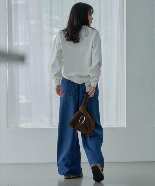 coen（コーエン）の「タックワイドデニムパンツ（デニムパンツ・レディース・ブラック/コバルトブルー・S/M/L）」の15枚目の写真