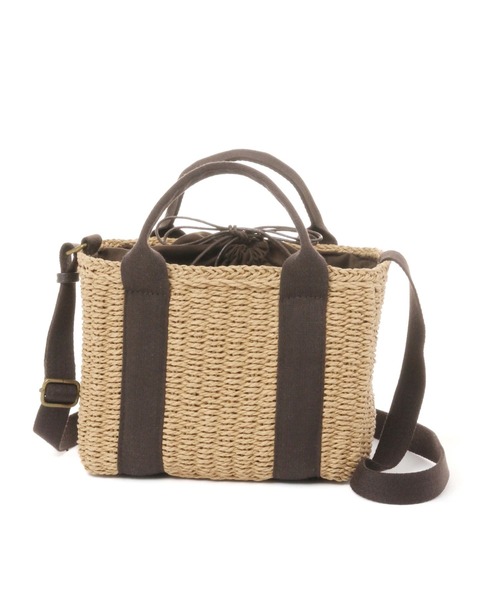 studio CLIP（スタディオクリップ）の「BOX雑材ショルダートート（ショルダーバッグ・レディース・ナチュラル/ライトグレー/ブラウン・FREE）」の3枚目の写真