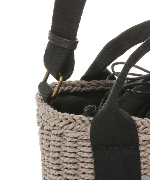 studio CLIP（スタディオクリップ）の「BOX雑材ショルダートート（ショルダーバッグ・レディース・ナチュラル/ライトグレー/ブラウン・FREE）」の6枚目の写真