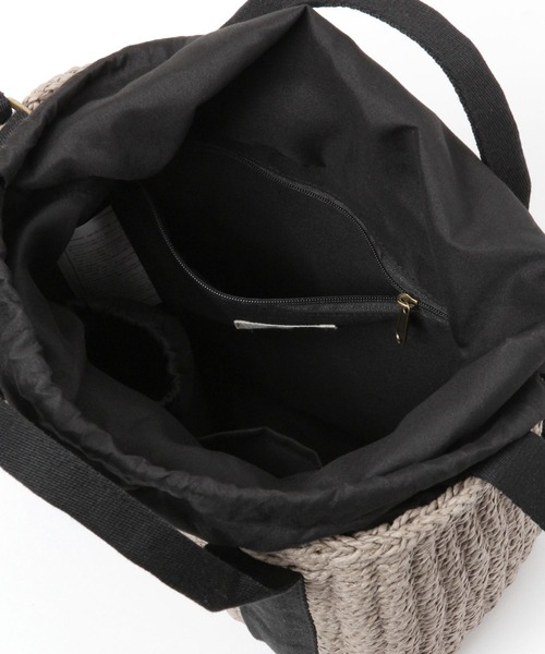 studio CLIP（スタディオクリップ）の「BOX雑材ショルダートート（ショルダーバッグ・レディース・ナチュラル/ライトグレー/ブラウン・FREE）」の4枚目の写真