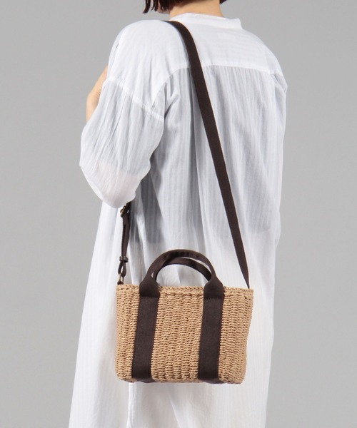 studio CLIP（スタディオクリップ）の「BOX雑材ショルダートート（ショルダーバッグ・レディース・ナチュラル/ライトグレー/ブラウン・FREE）」の8枚目の写真