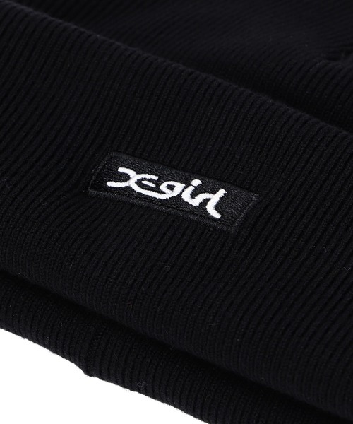 X-girl(エックスガール)の「BOX LOGO 3WAY KNIT CAP(ニットキャップ/ビーニー・レディース・ブラック/マルチ・ONE SIZE)」の8枚目の写真
