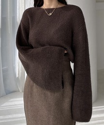 Louere | ボリュームフレアスリーブニット(ニット/セーター)